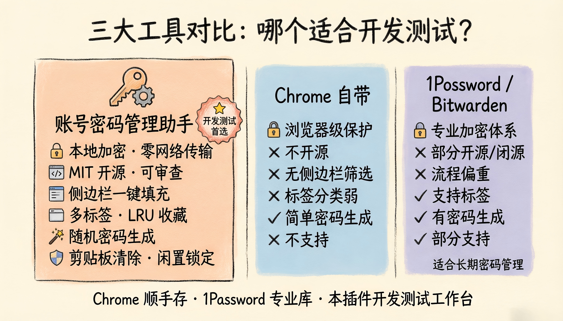 三大工具对比:哪个适合开发测试?